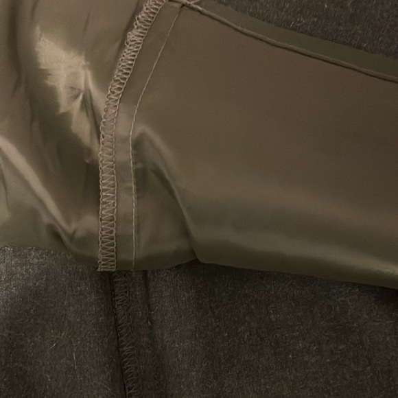 Madewell olive green lined miniskirt Size 4. Wool blend.  Never worn! - Picture 5 of 8